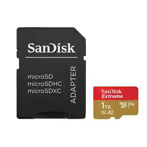 Tarjeta Micro Sdxc 1tb Sandisk Extreme, 4k U3 V30 A2 190mb/s