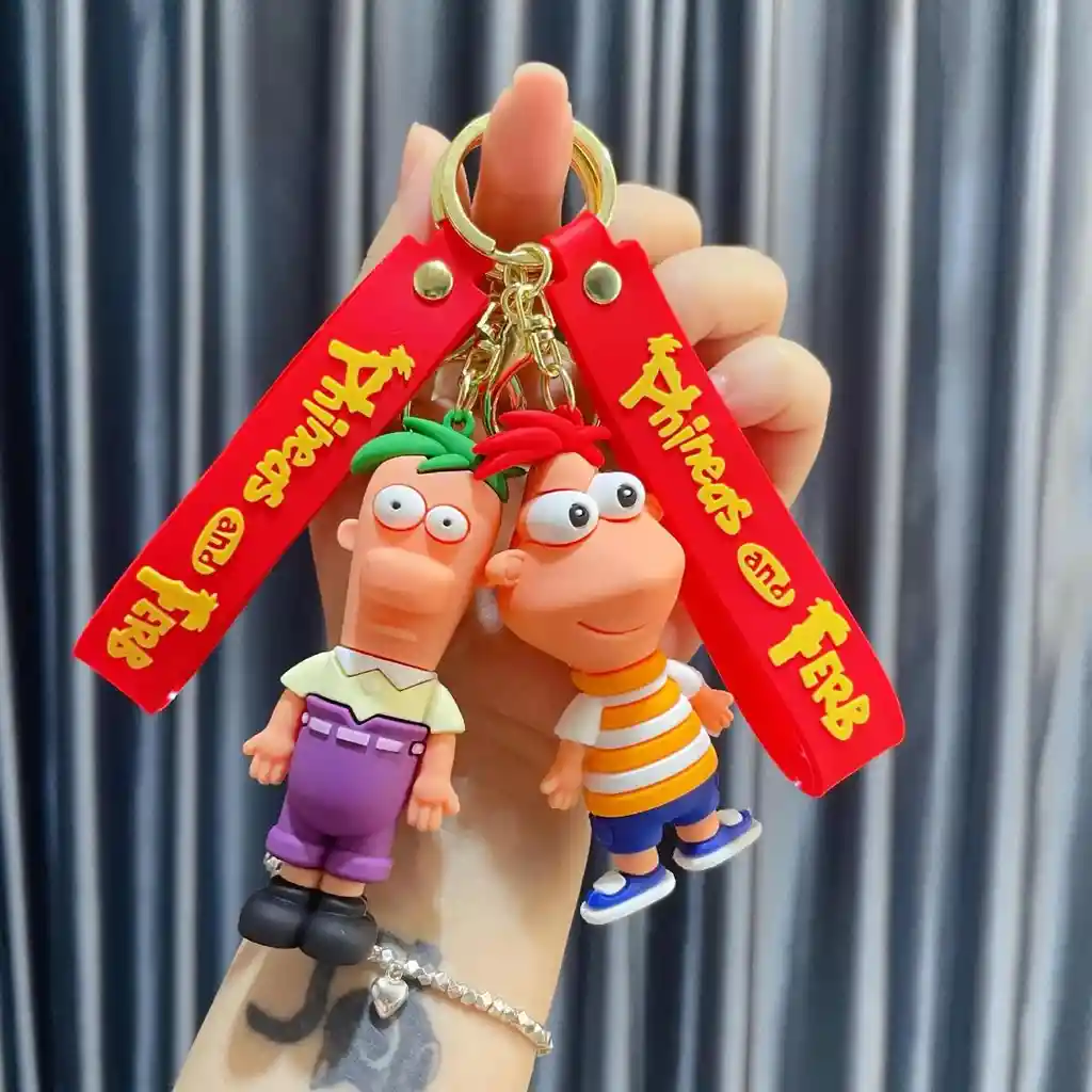 Llaveros 3d Phineas Y Ferb (x2 Uds.)