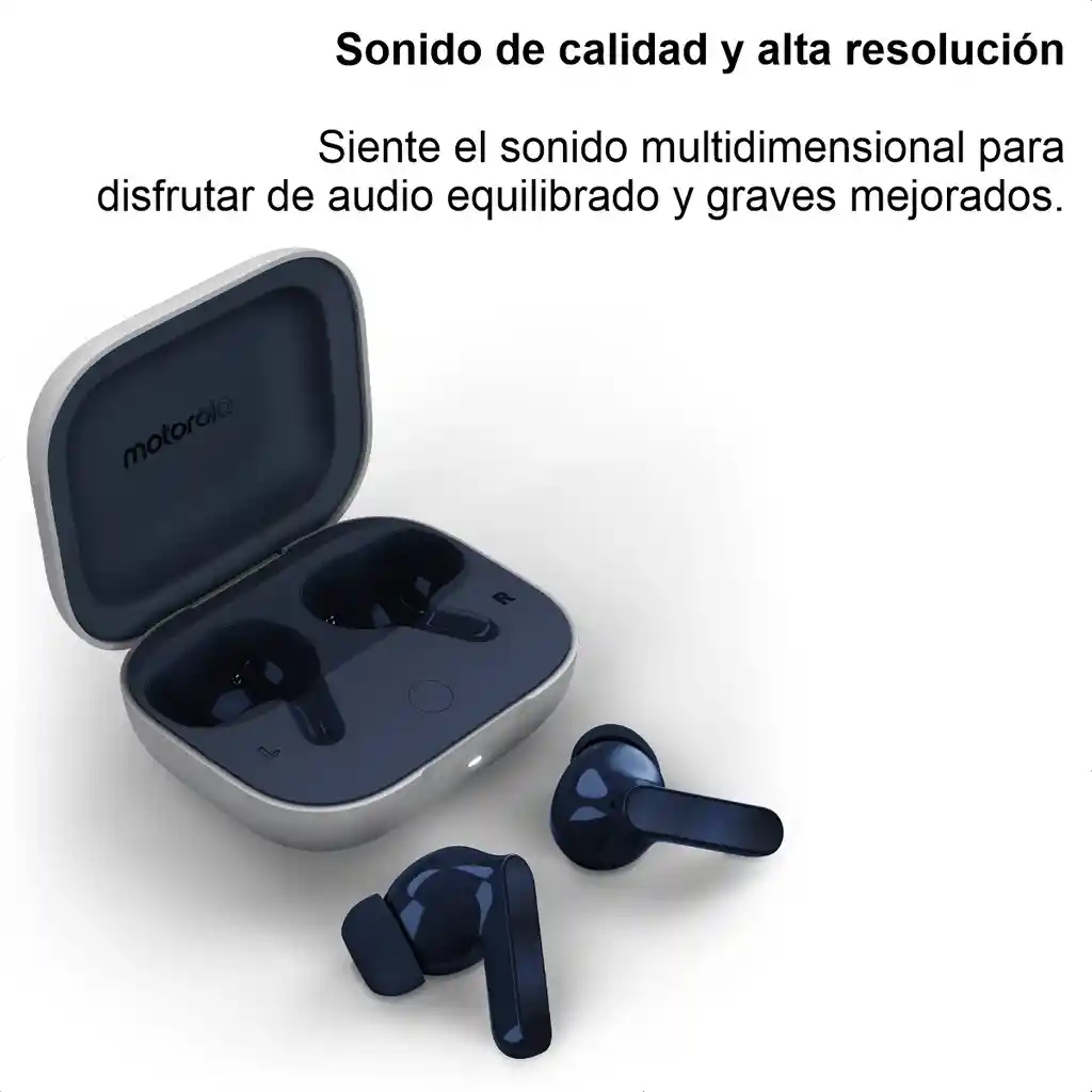 Motorola Moto Buds, Auriculares Bt 5.3 Anc Hi-res Audio, Blue