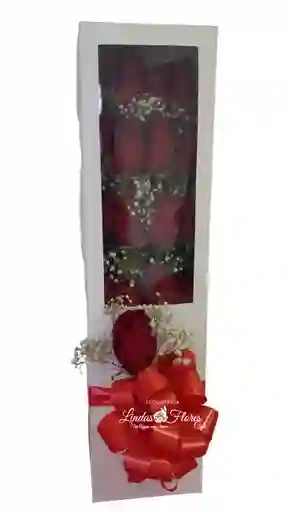 Caja De Rosas Rojas