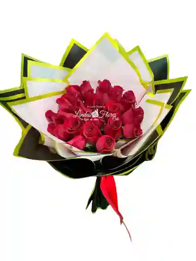 Buchon En Rosas Rojas