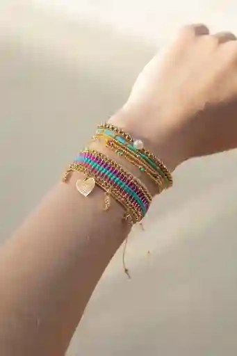Set De Pulseras Pastel Estelle