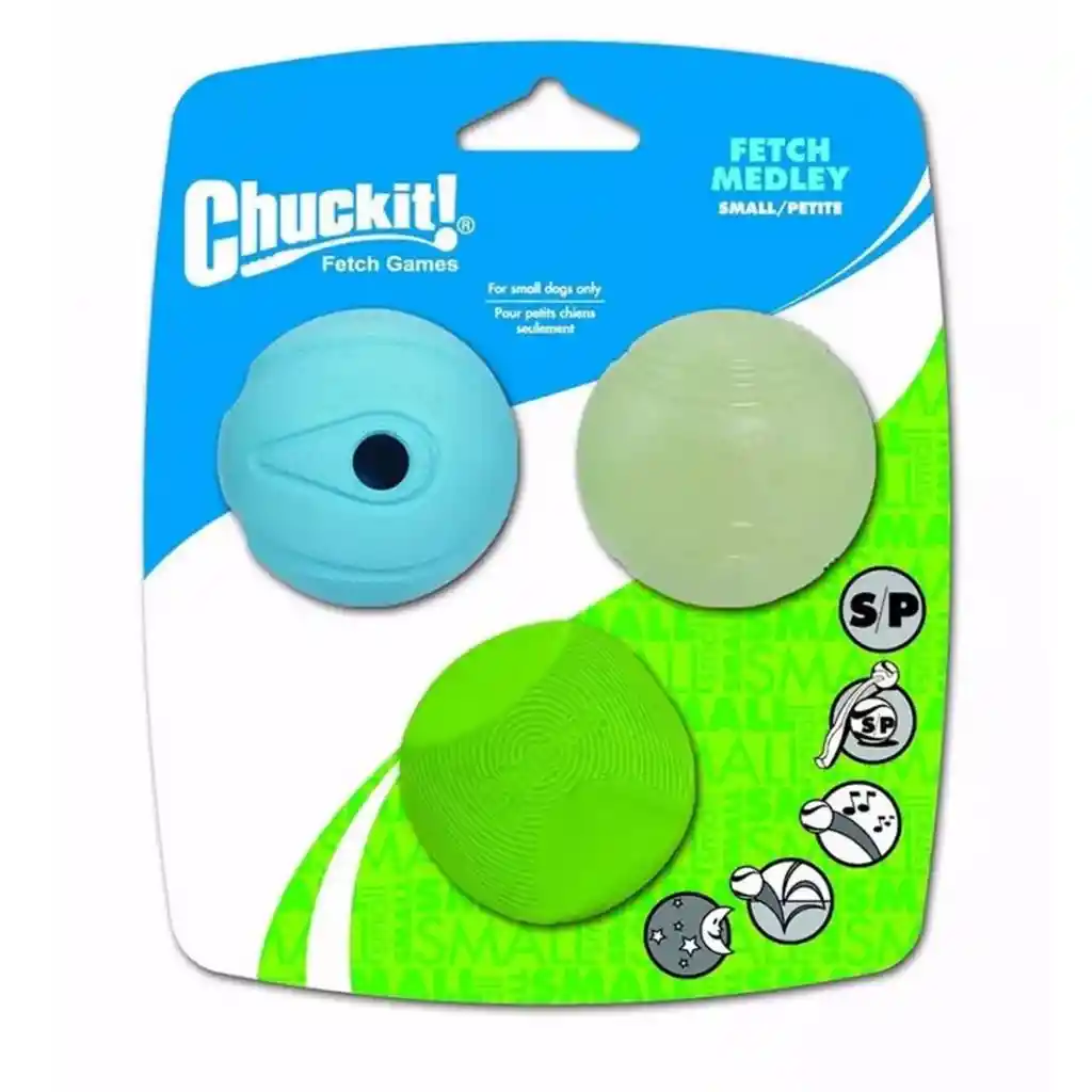 Chuckit Fetch Medley Small 3 Unidades