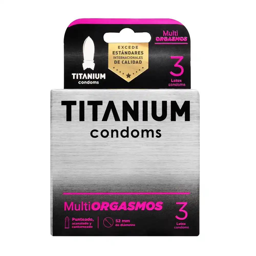 Condones Multiorgasmos X3 Titanium