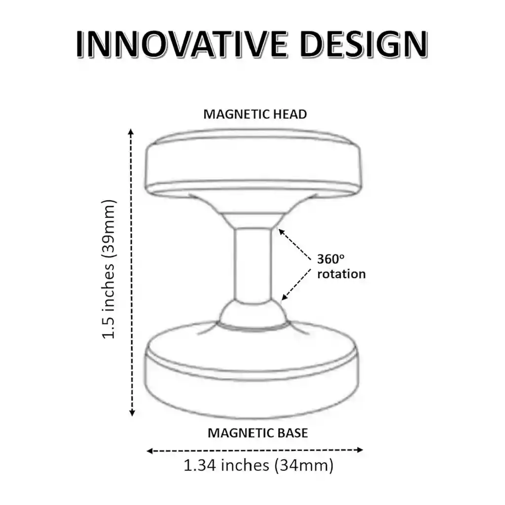 Soporte Celular Magnético Tripode Iman Gym 360° Rojo