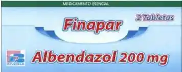 Albendazol 200 Mg Caja X 2 Tabletas (finapar)