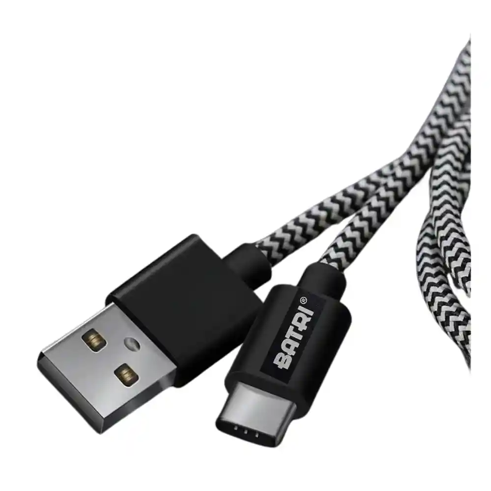 Cable Batri Usb A Tipo C 3 Metros 3.4a Carga Rapida