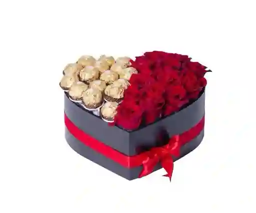 Corazon En Rosas Y Chocolates