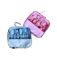 Kit De Higiene Cuidado Para Bebe 12 Pzas + Estuche Rosado