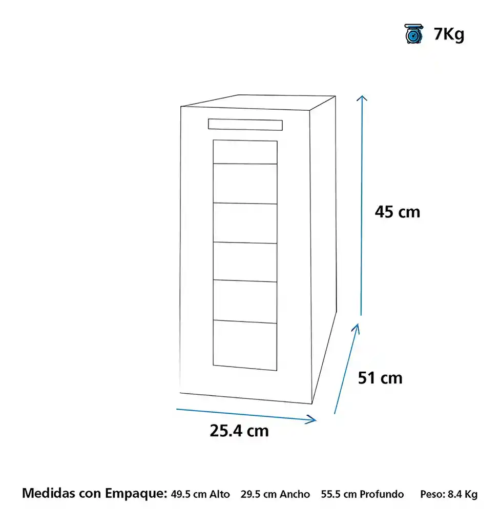 Cava De Vinos 8 Botellas Ge Panel Digital Negro Gw8xdbb 120v