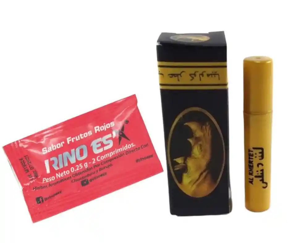 Kit Potenciador Masculino + Potenciador Femenino + Retardante Masculino En Spray Rhino