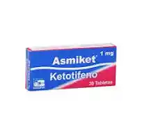 Ketotifeno 1mg Cja X 30 Tabletas ( Asmiket )