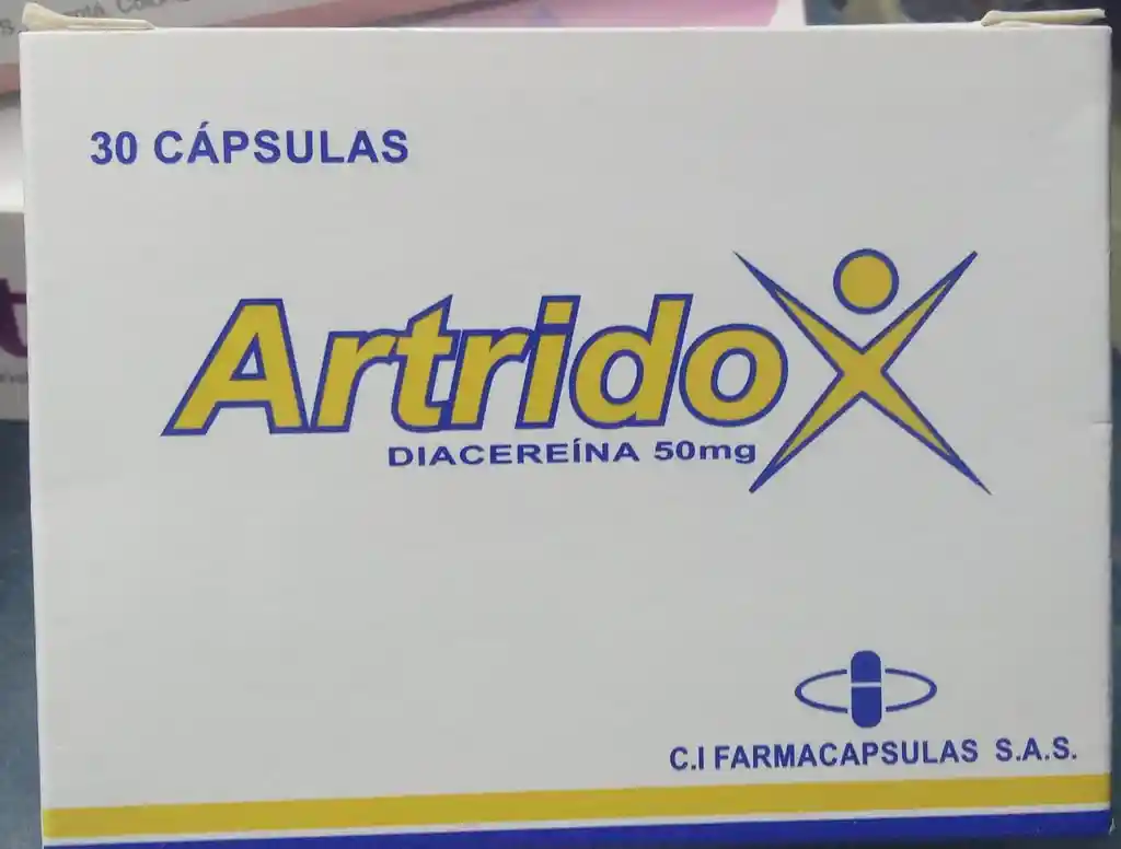 Artridox Diacerina 50 Mg. 30 Capsulas