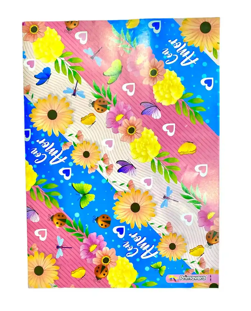 Papel De Regalo Con Amor 48 X 68 Cm X 2 Unidades