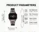 Reloj Digital Led - Correa De Acero Inoxidable, Pantalla Táctil, Pantalla Luminosa Para Hombres Y Mujeres - Perfecto Para El Uso Diario