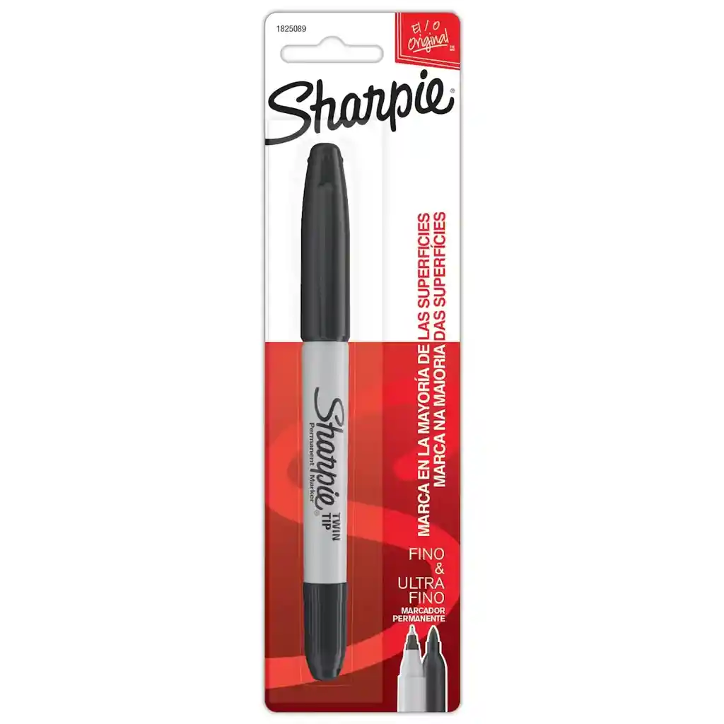 Sharpie Doble Punta Negro