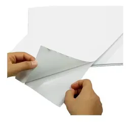 Papel Adhesivo Hoja Tamaño Carta Rotulo Impresion 216-279 X10 Hojas