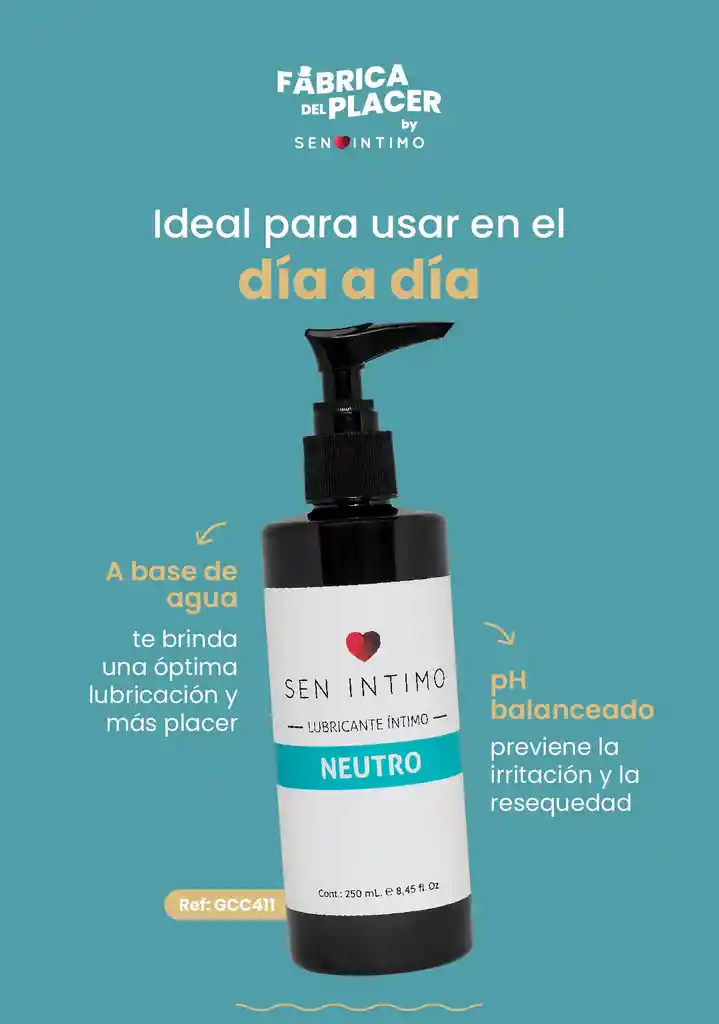 Lubricante Íntimo Neutro X 250 Ml Sen Íntimo