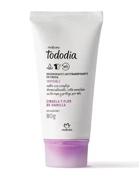 Desodorante Antitranspirante En Crema Ciruela Y Flor De Vainilla