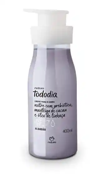 Crema Corporal Hidratante Tododia Algodón Natura 400 Ml