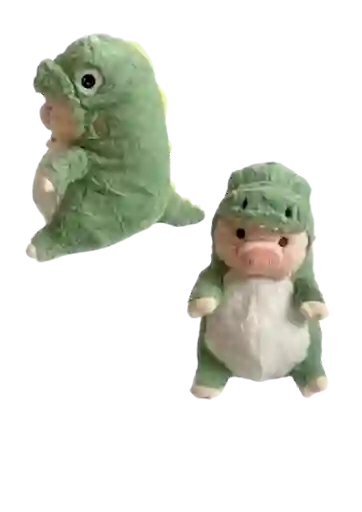 Peluche Cerdito Cocodrilo + Globos Con Helio Por Un Valor Adicional