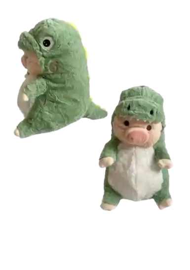 Peluche Cerdito Cocodrilo + Globos Con Helio Por Un Valor Adicional