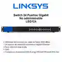 Switch Para Rack Ethernet Gigabit 24 Puertos Linksys Lgs124