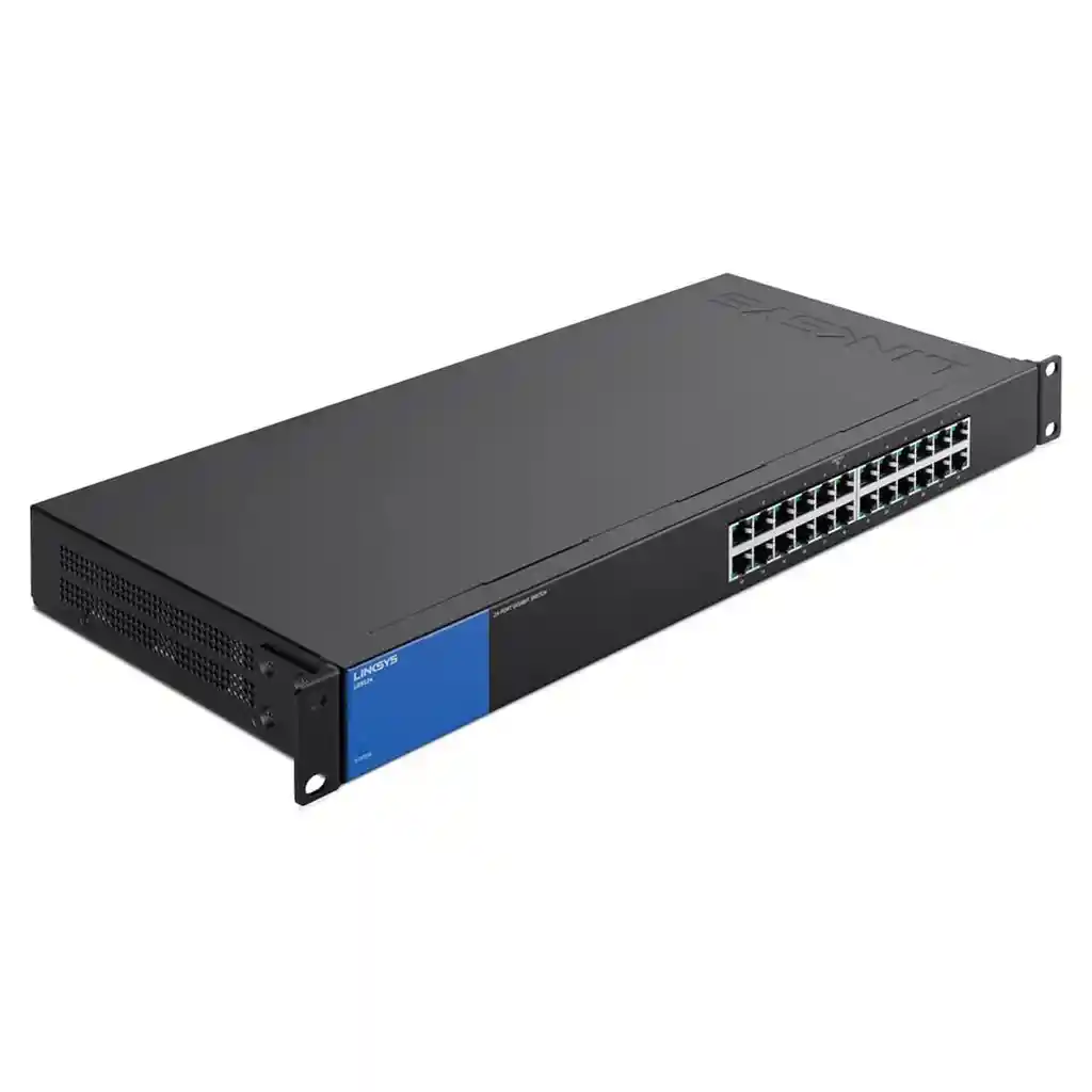 Switch Para Rack Ethernet Gigabit 24 Puertos Linksys Lgs124