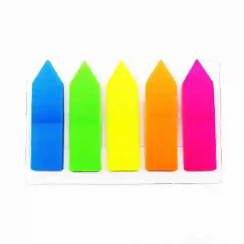 Gipao Separadores Adhesivos X125 - Banderitas Colores Neon Surtidos