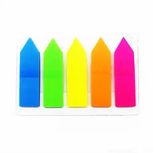 Gipao Separadores Adhesivos X125 - Banderitas Colores Neon Surtidos