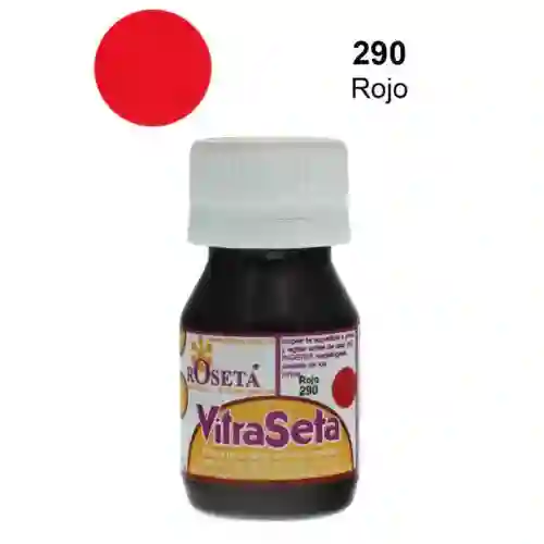 Roseta Vitraseta Pintura Para Vidrio - 30cc, Rojo 290