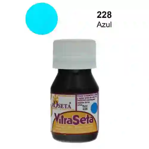 Roseta Vitraseta Pintura Para Vidrio - 30cc, Azul 228