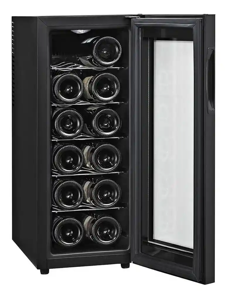 Cava De Vinos 12 Botellas Ge Panel Digital Negro Gw12xdbb 110v