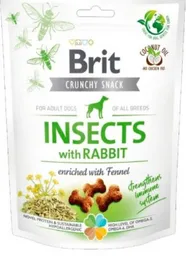 Brit Crunchy Snack Insectos Con Conejo 200g