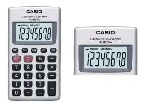 Calculadora Casio De Bolsillo Hl-820va 8 Digitos