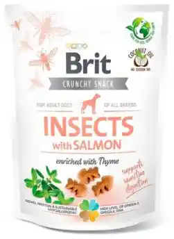 Brit Crunchy Snack Insectos Con Salmon 200 G