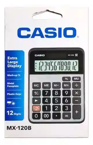Calculadora Casio De Mesa Mx-120b 12 Digitos