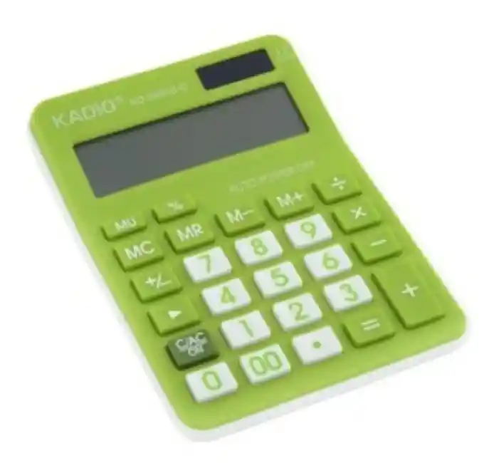 Calculadora Kadio 12 Digitos Colores Kd-3866b-c