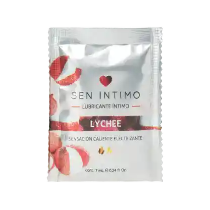 Lubricante Lychee Caliente Electrizante Sachet 7ml Sen Intimo