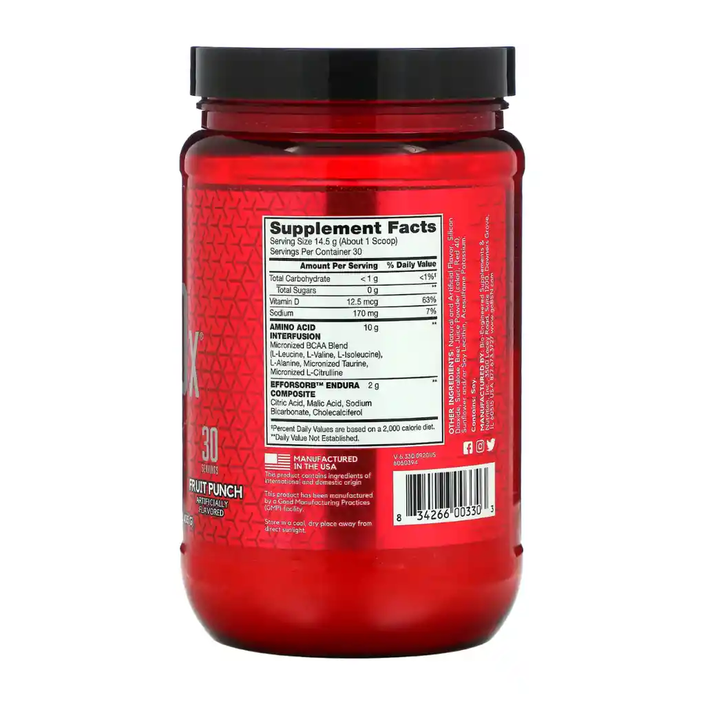 Amino X 30 Serv Aminoácidos- Bsn - Fruit Punch