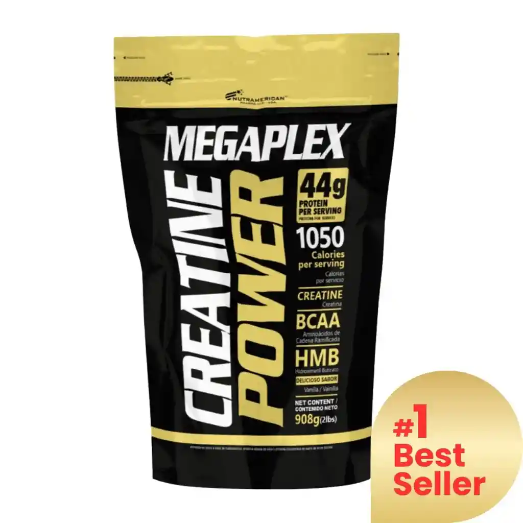 Megaplex Creatine Power 2lb - Nutramerican Pharma - Vainilla