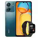 Celular Xiaomi Redmi 13c 128gb/4gb Blue + Watch 3 Active Blk