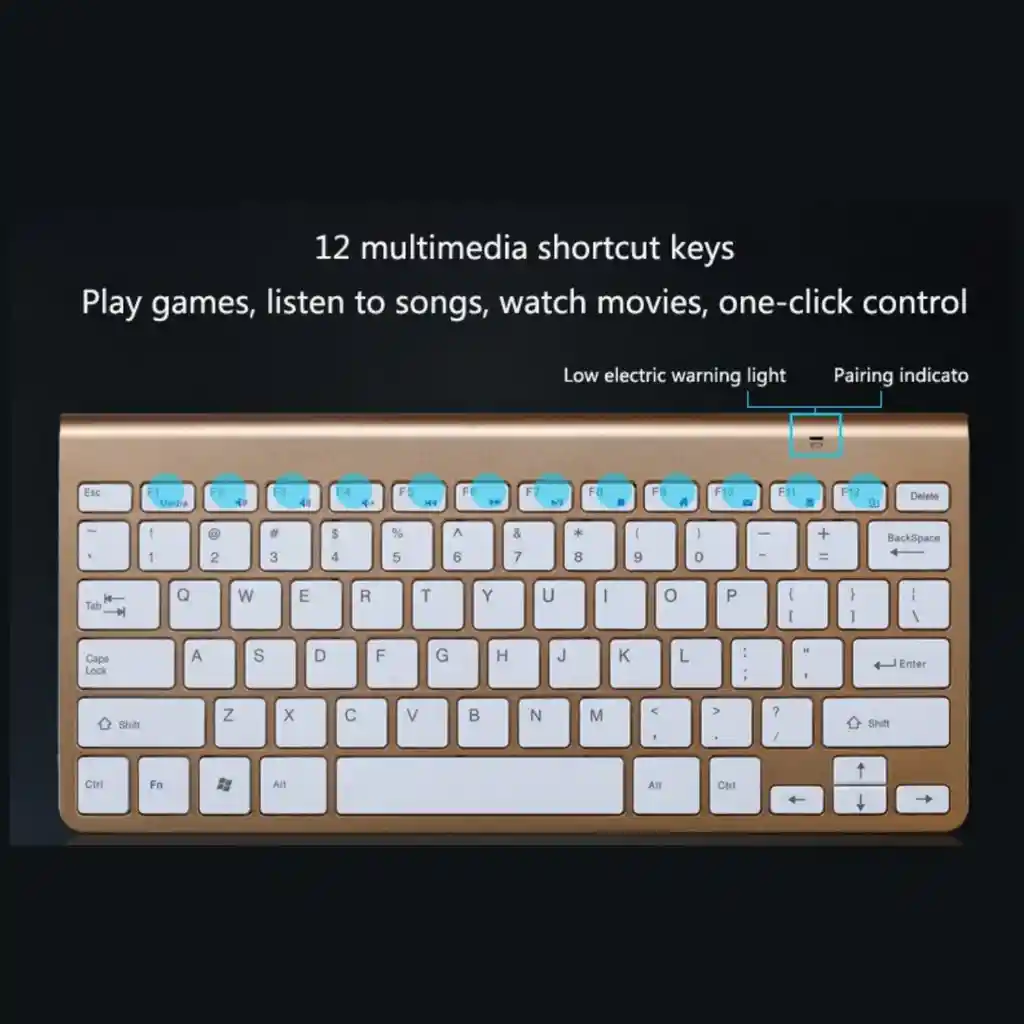 Mini Teclado Inalambrico Ejecutivo Premium