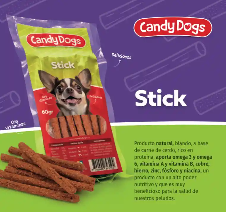 Sticks Carne Y Zanahoria 60gr