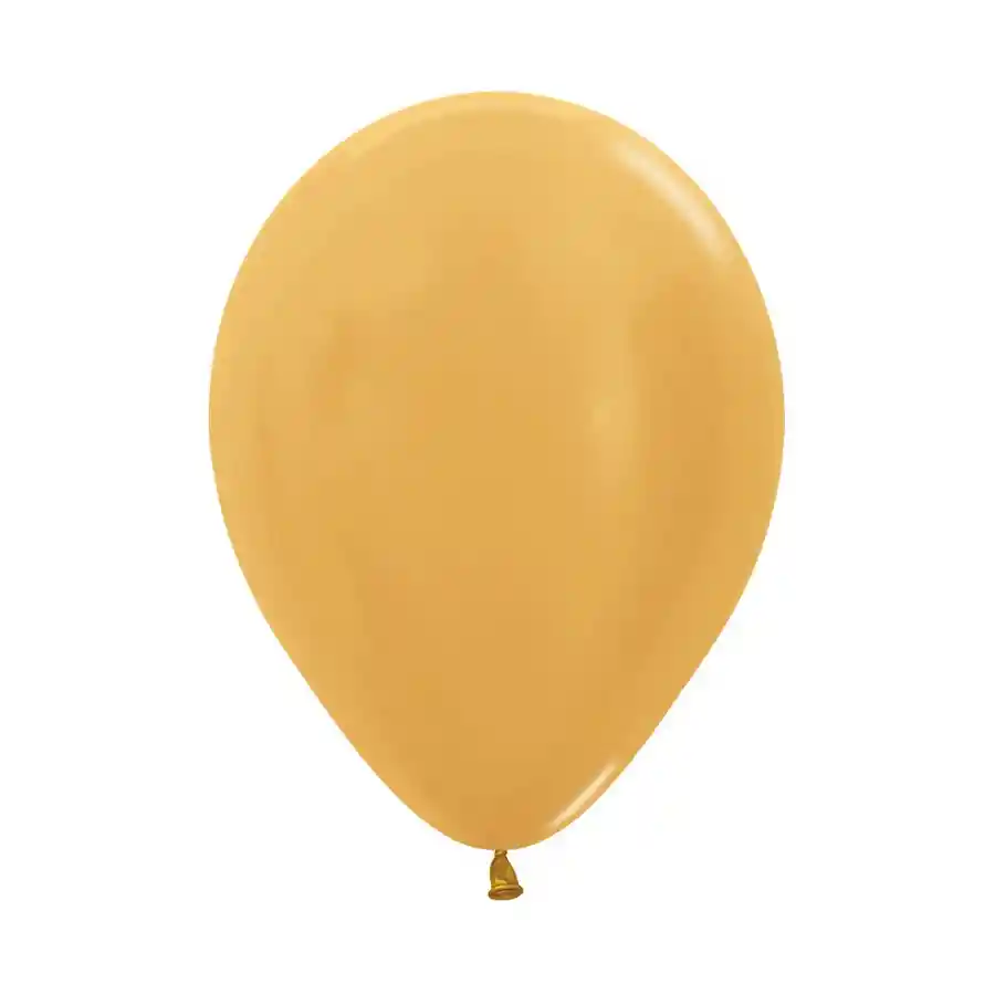 Globo R9 Metal Dorado X 10 Unidades Sempertex