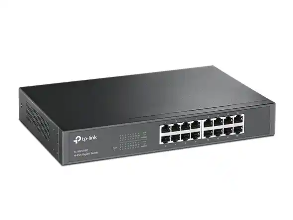 Switch Gigabit 10/100/1000 De 16 Puertos Tp-link Tl-sg1016d