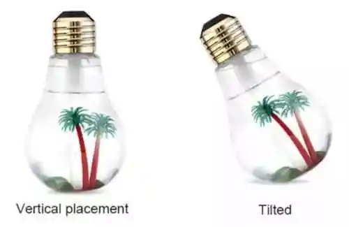 Humidificador Bombillo Difusor Aroma / Luz Led 7 Colores