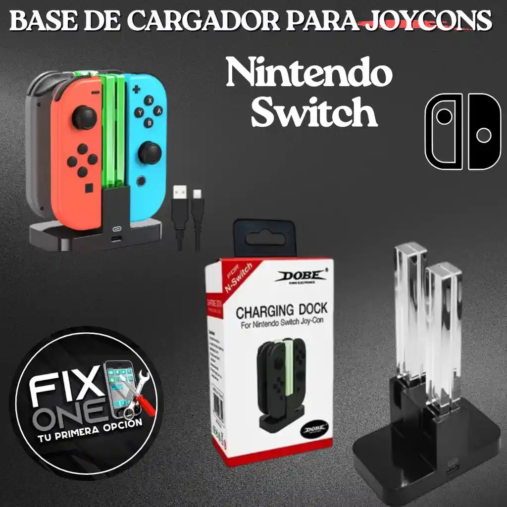 Base De Cargador Para Joycons De Nintendo Switch