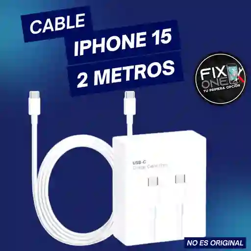 Cable De 2metros De Iphone 15/15 Pro / 15 Pro Max