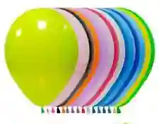 Globos Bombas R-12x12 Promoción Marca Genérica Surtidos. Ideal Para Experimentos O Tareas Del Colegio, Decoraciones Sencillas, No Apto Para Inflar Con Helio